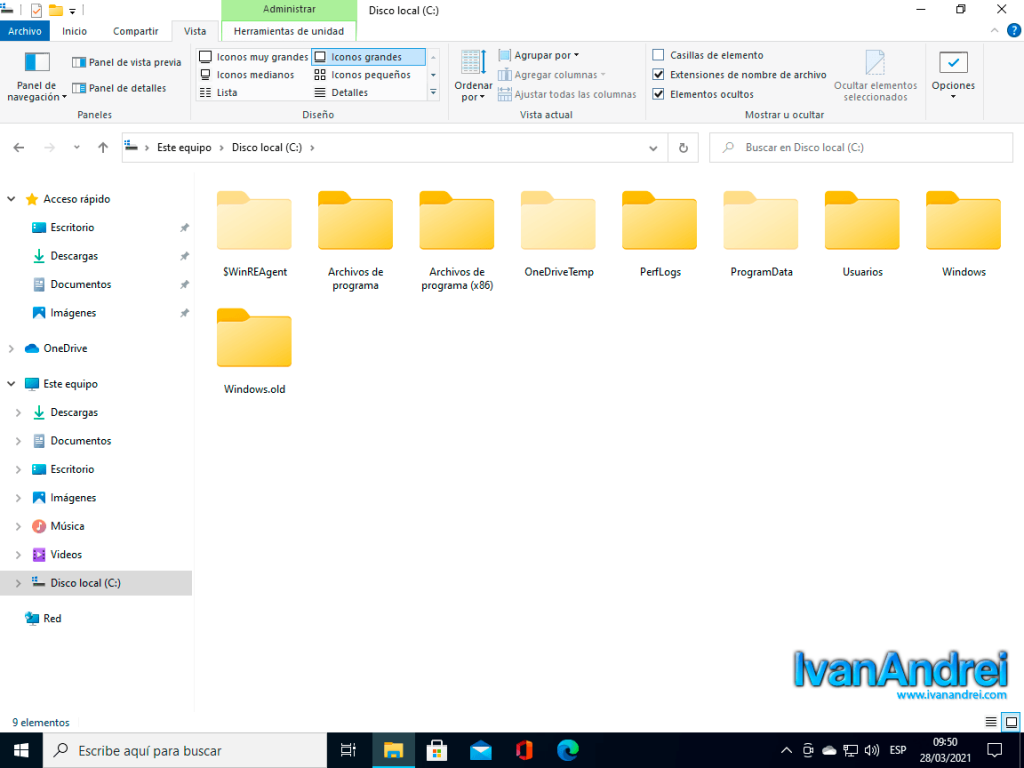 Nuevos íconos en el Explorador de Windows 10