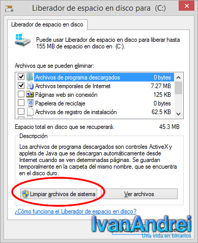Eliminar carpeta Windowsl.old - Liberador de espacio en disco