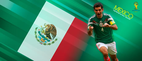 Wallpaper Copa Muncial de Futbol Brasil 2014 - México - Rafael Márquez