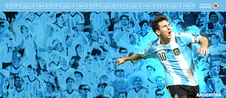 Descarga el Wallpaper de la Copa América Chile 2015, selección de Argentina.