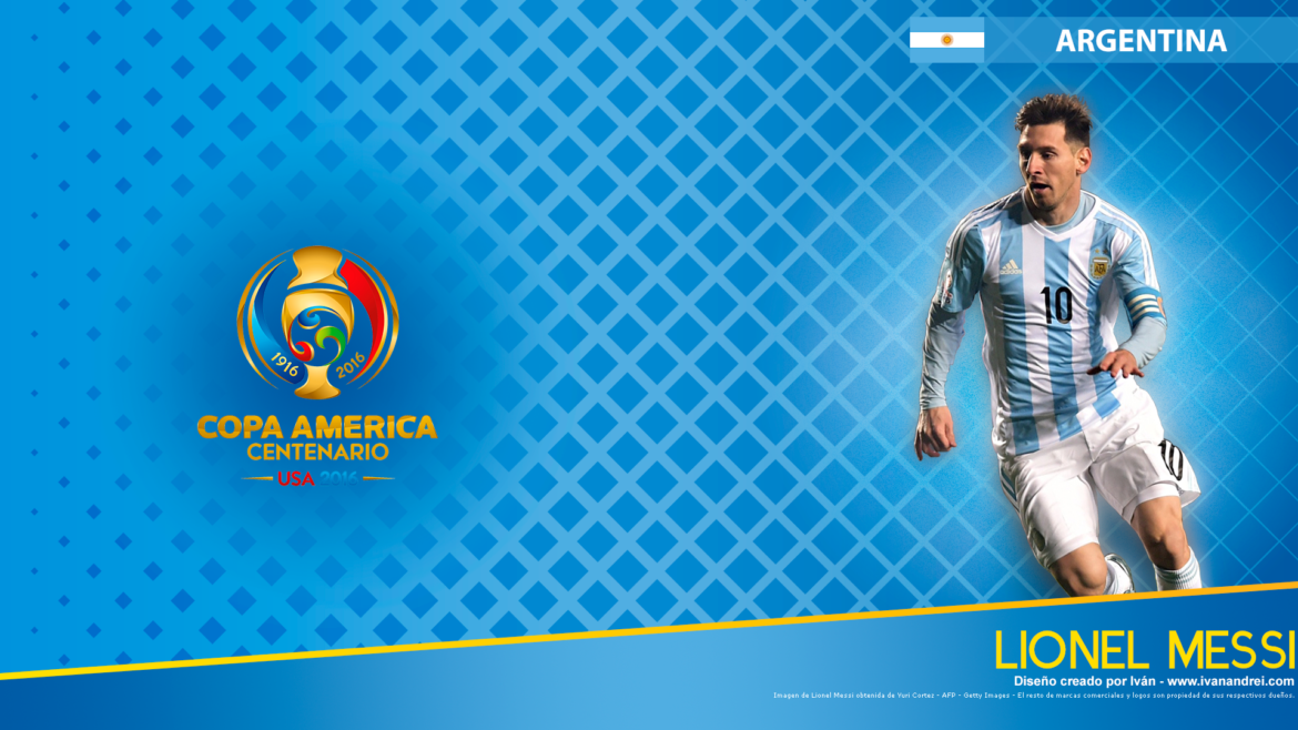 Wallpaper Copa América Centenario - Argentina - Lionel Messi - 1920x1080