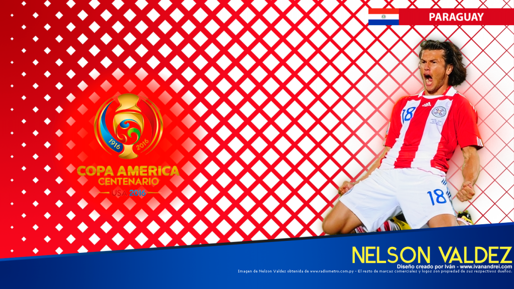 Copa América Centenario USA 2016 - Paraguay (Nelson Valdez - 1366x768)