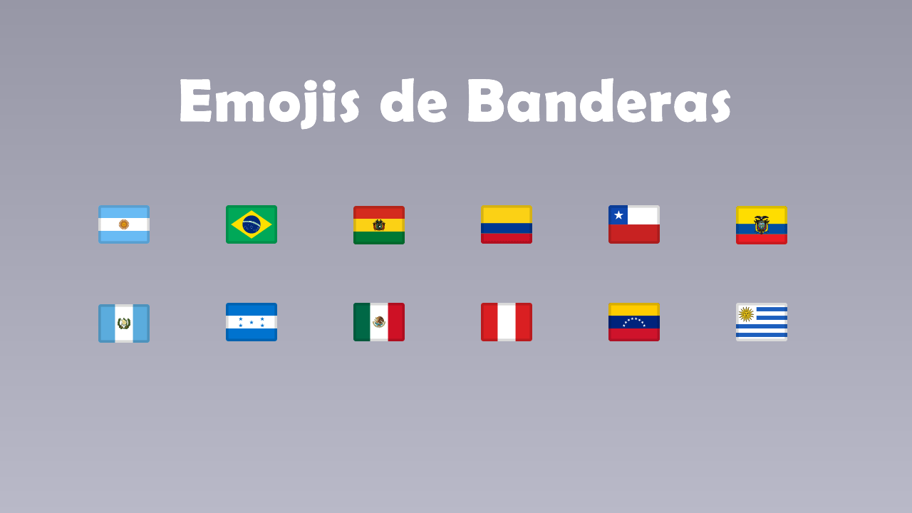 Emojis de banderas para copiar y pegar