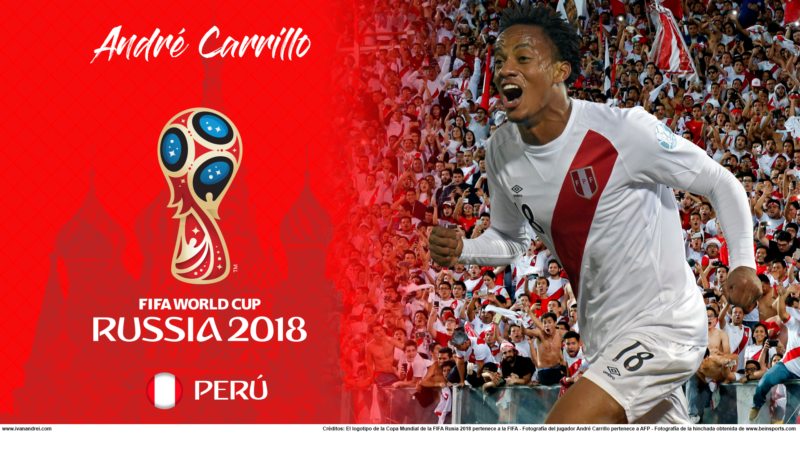 Wallpaper de André Carrillo de Perú para la Copa Mundial de la FIFA - Rusia 2018 - Edición para PC (1920x1080)