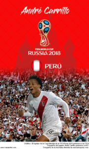 Wallpaper de André Carrillo de Perú para la Copa Mundial de la FIFA - Rusia 2018 - Edición para teléfonos con resolución 480x800