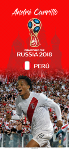 Wallpaper de André Carrillo de Perú para la Copa Mundial de la FIFA - Rusia 2018 - Edición para iPhone X (1125x2436)