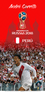 Wallpaper de André Carrillo de Perú para la Copa Mundial de la FIFA - Rusia 2018 - Edición para Samsung S9 (1440x2960)