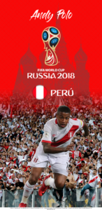 Wallpaper de Andy Polo de Perú para la Copa Mundial de la FIFA - Rusia 2018 - Edición para Samsung S9 (1440x2960)