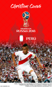 Wallpaper de Christian Cueva de Perú para la Copa Mundial de la FIFA - Rusia 2018 - Edición para teléfonos con resolución 480x800