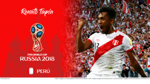 Wallpaper de Renato Tapia de Perú para la Copa Mundial de la FIFA - Rusia 2018 - Edición para Laptop (1366x768)