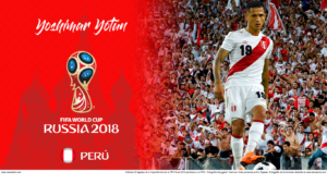 Wallpaper de Yoshimar Yotún de Perú en la Copa Mundial de Rusia 2018 - Edición para Laptop (1366x768)