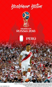 Wallpaper de Yoshimar Yotún de Perú para la Copa Mundial de la FIFA - Rusia 2018 - Edición para teléfonos con resolución 480x800