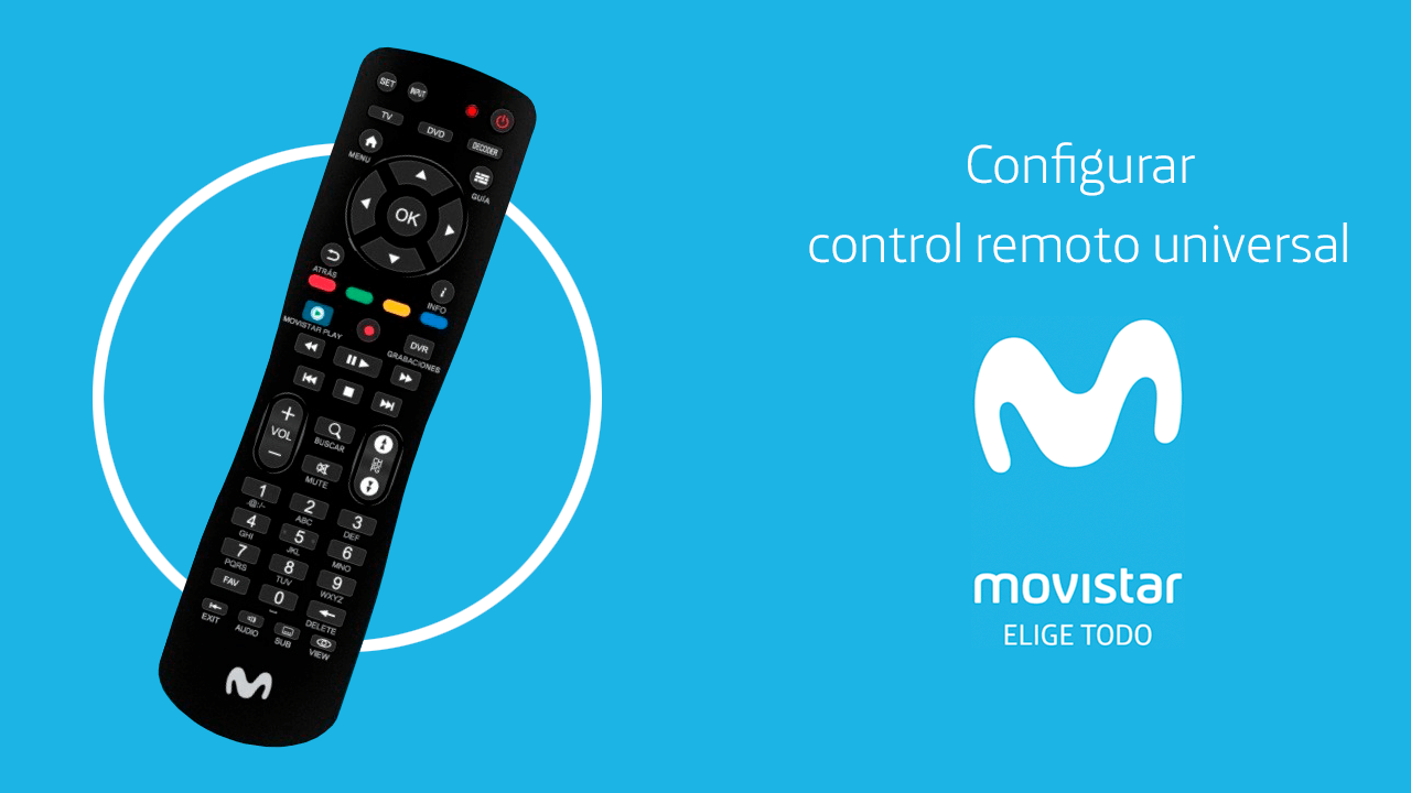 Configurar control remoto universal de Movistar