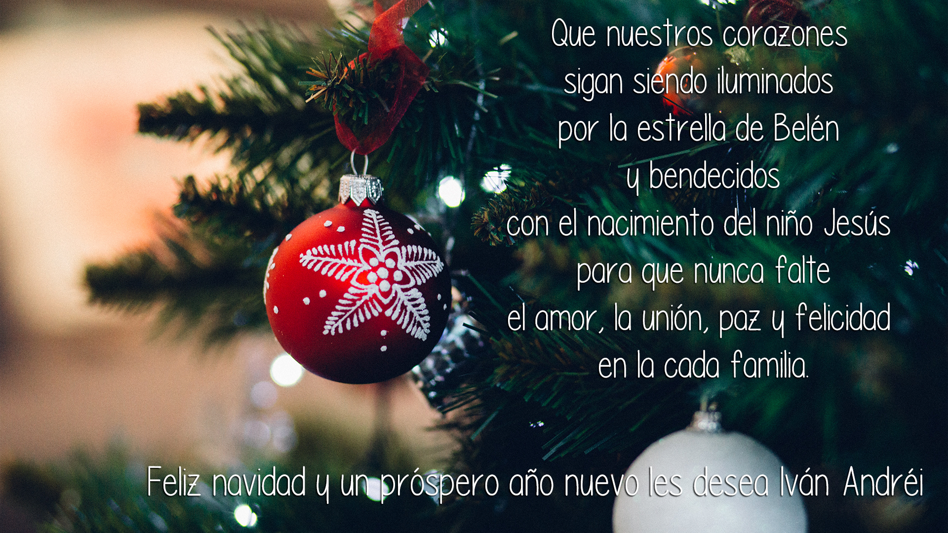 Feliz navidad y un próspero año nuevo 2019