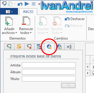 Metatogger - Etiqueta desde base de datos