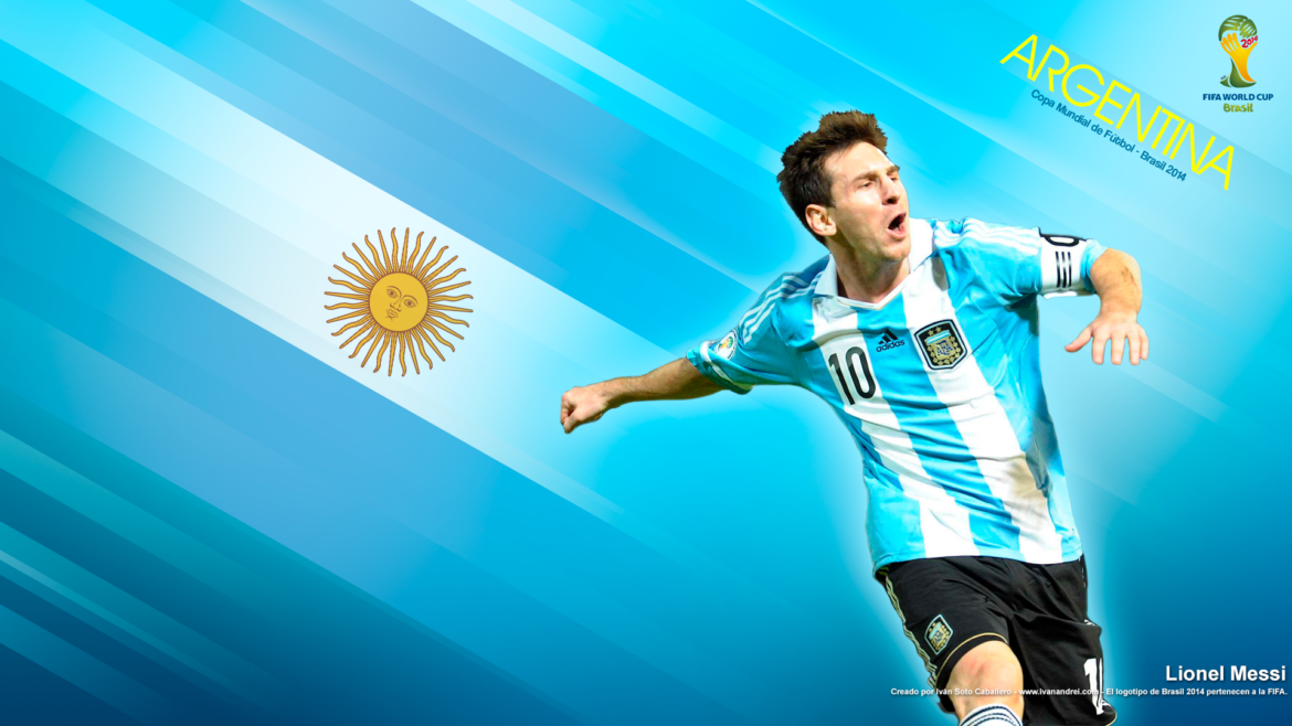 Wallpaper Argentina Lionel Messi - Brasil 2014