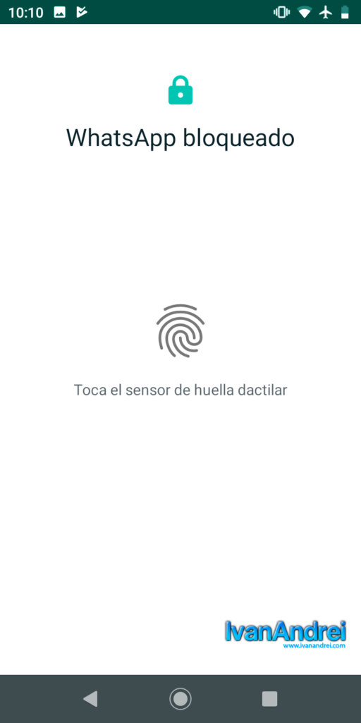 Bloquear WhatsApp con huella digital en Android