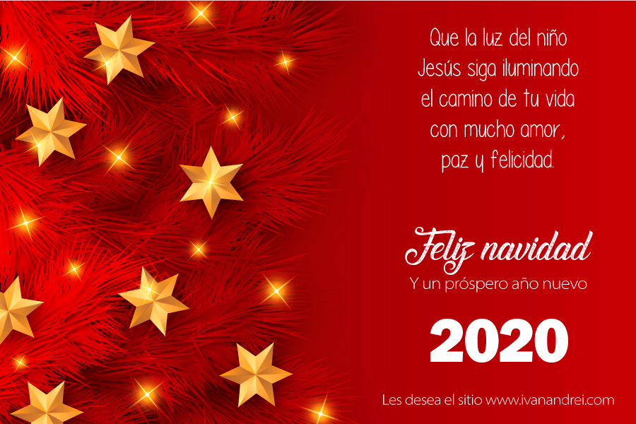 Feliz navidad y un próspero año nuevo 2020