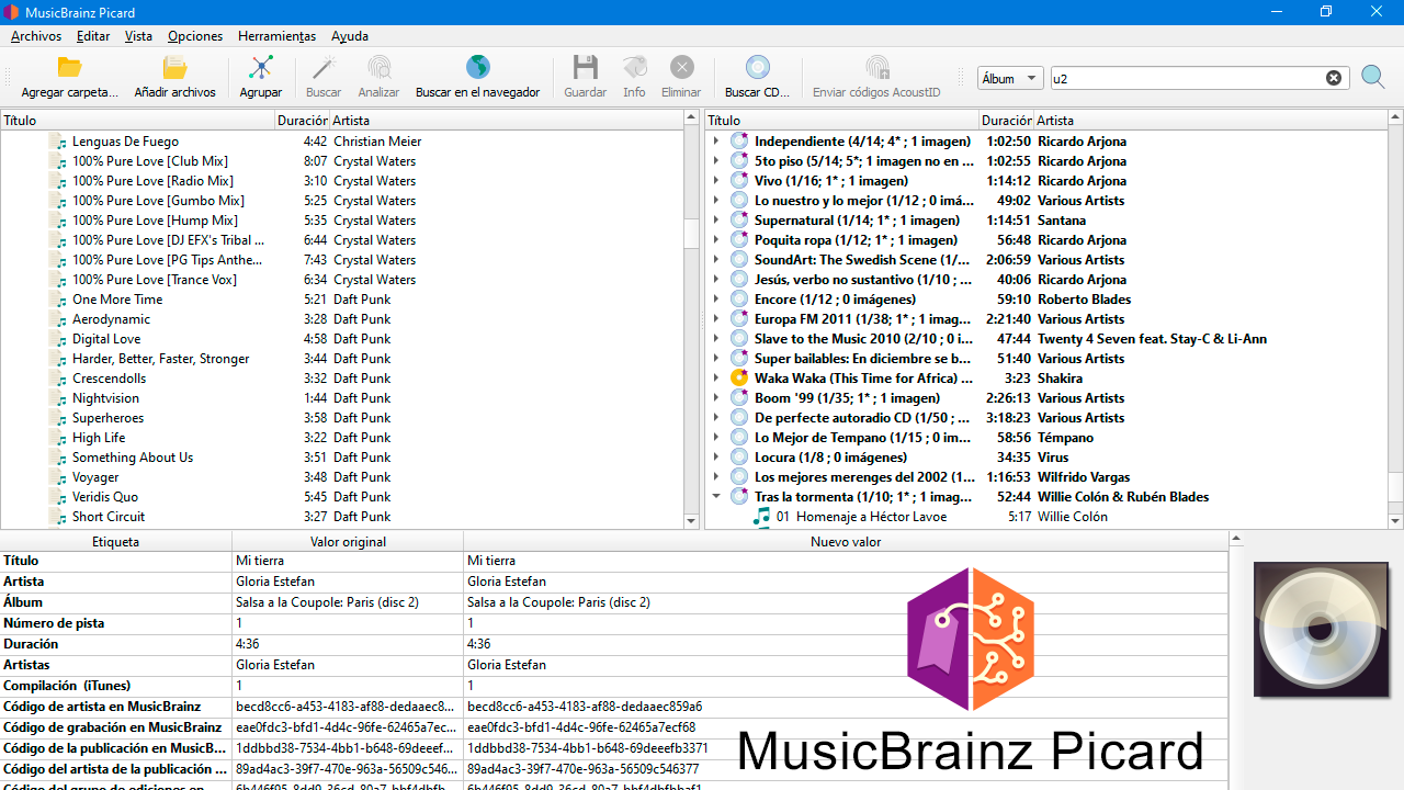 Agregar etiquetas de forma automática a tus MP3 con MusicBrainz Picard