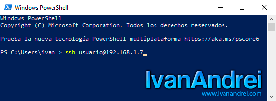 Cliente SSH en Windows 10 - Conexión por IP