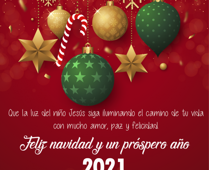 Feliz navidad y un próspero año 2021