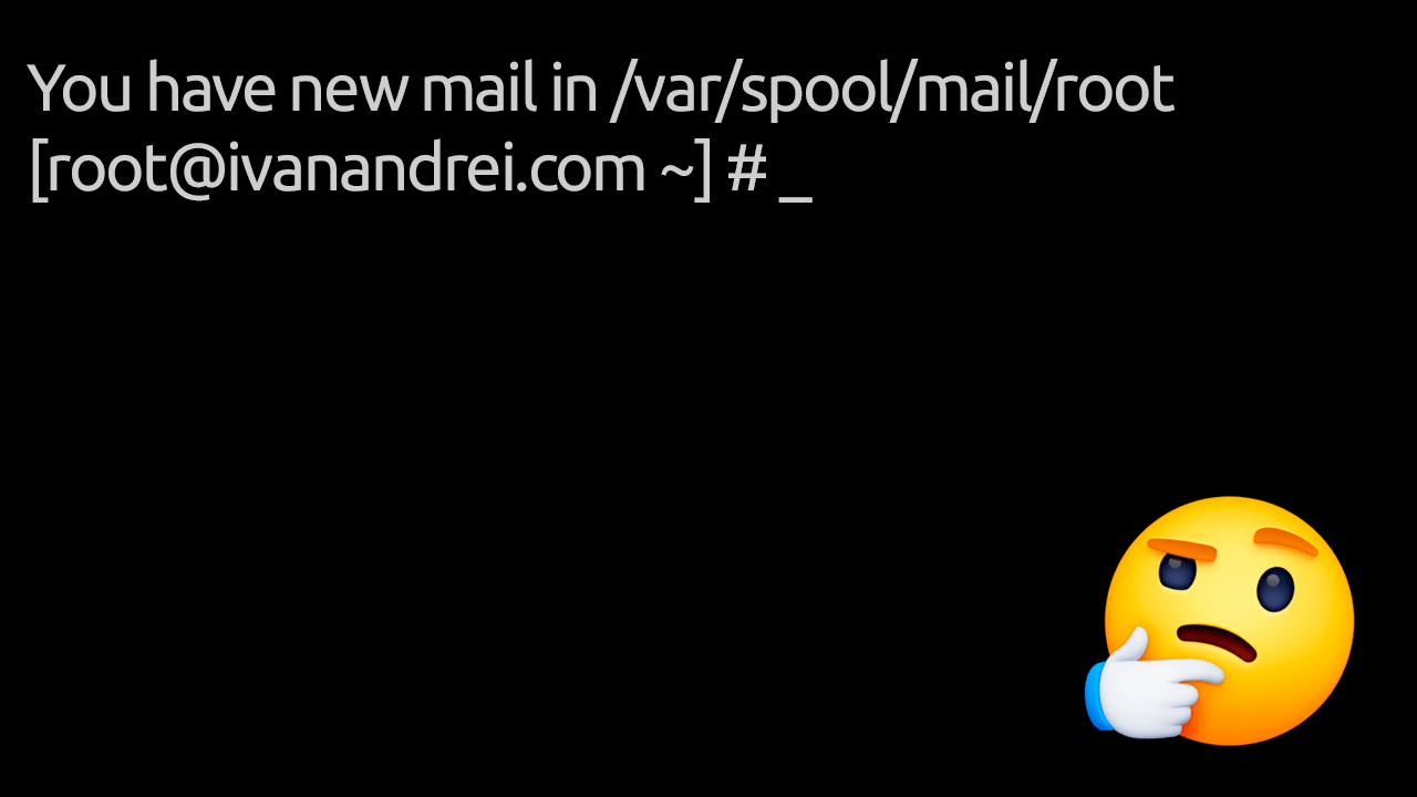 Leer correos de "You have new mail in /var/mail/root"