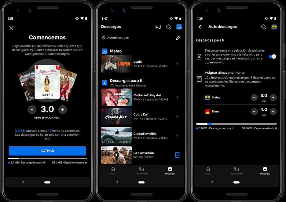 Netflix presenta Descargas para ti en Android