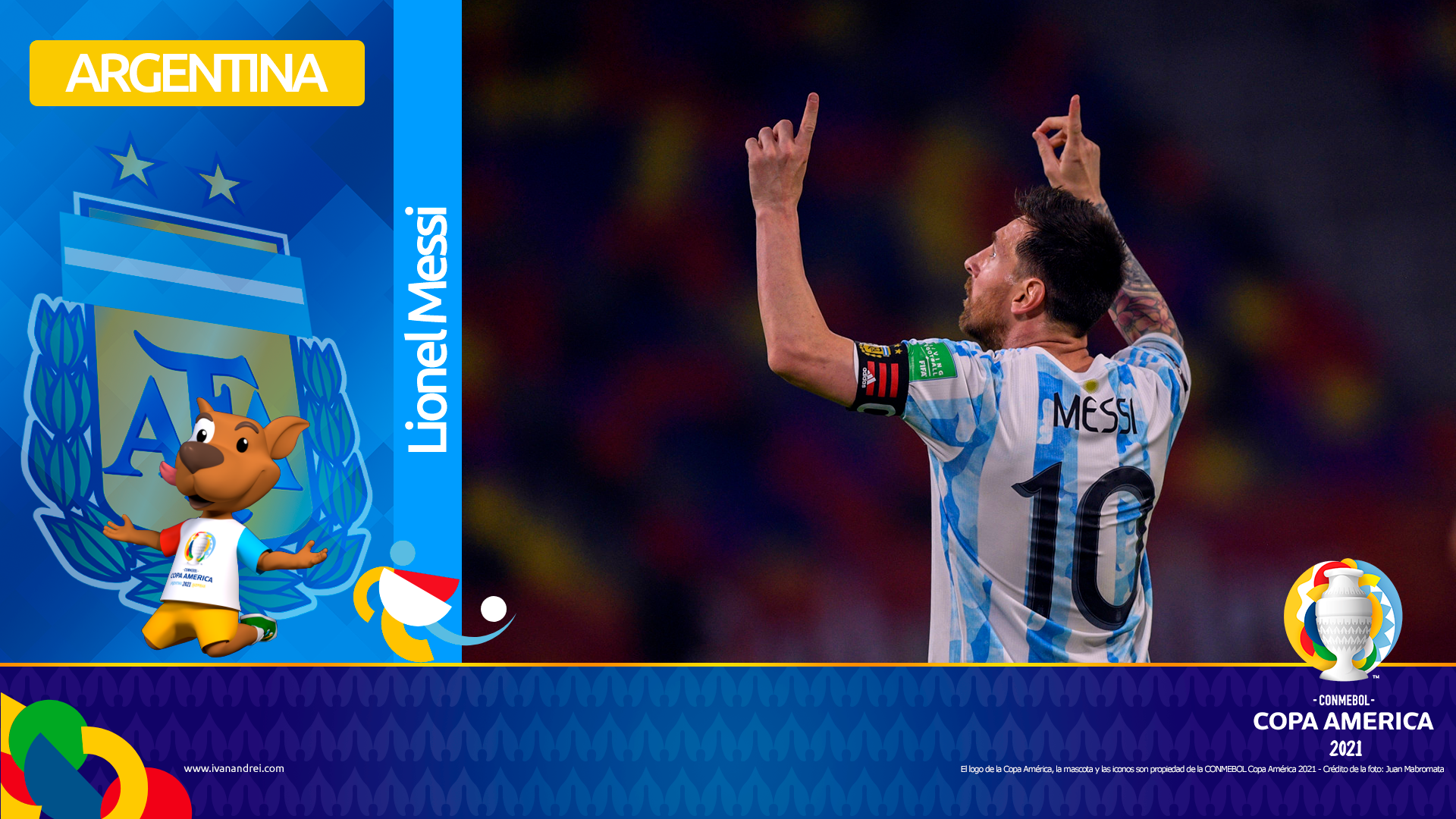 Copa América Brasil 2021 - Selección de Argentina - Lionel Messi