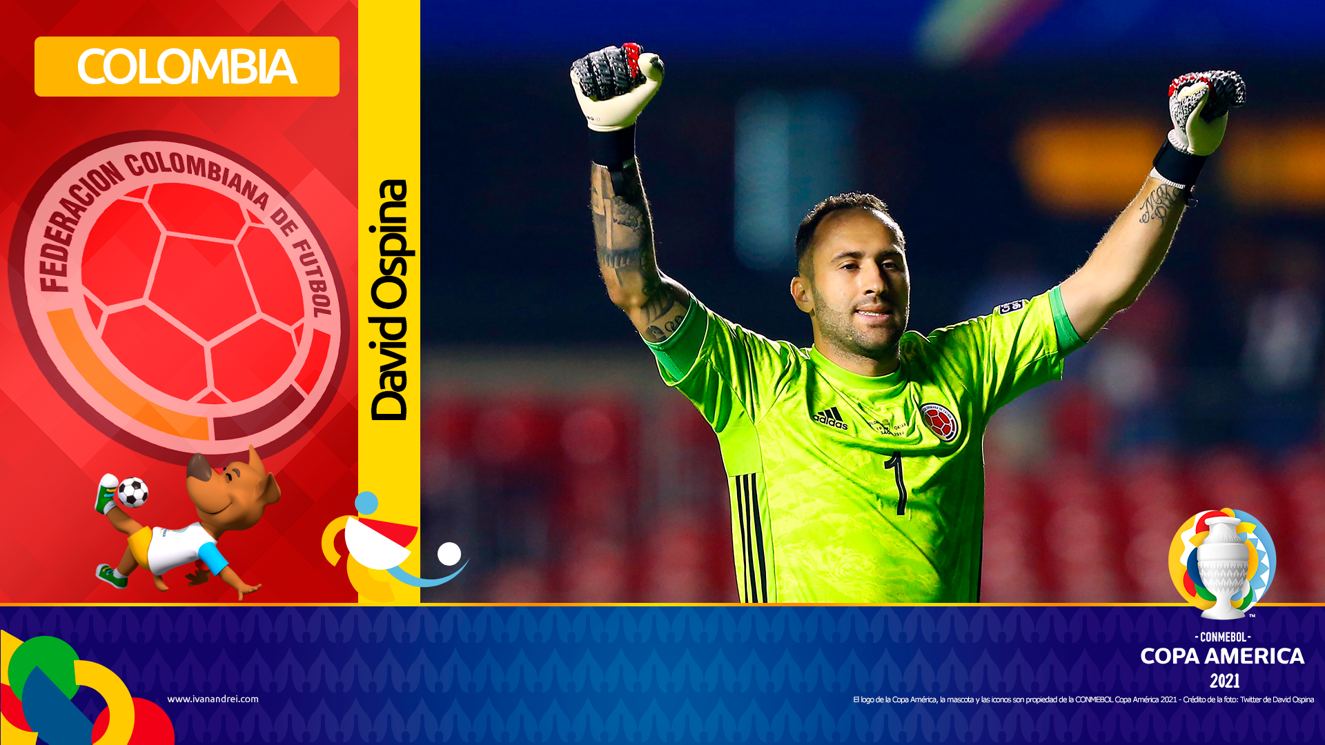 Copa América Brasil 2021 - Selección de Colombia - David Ospina