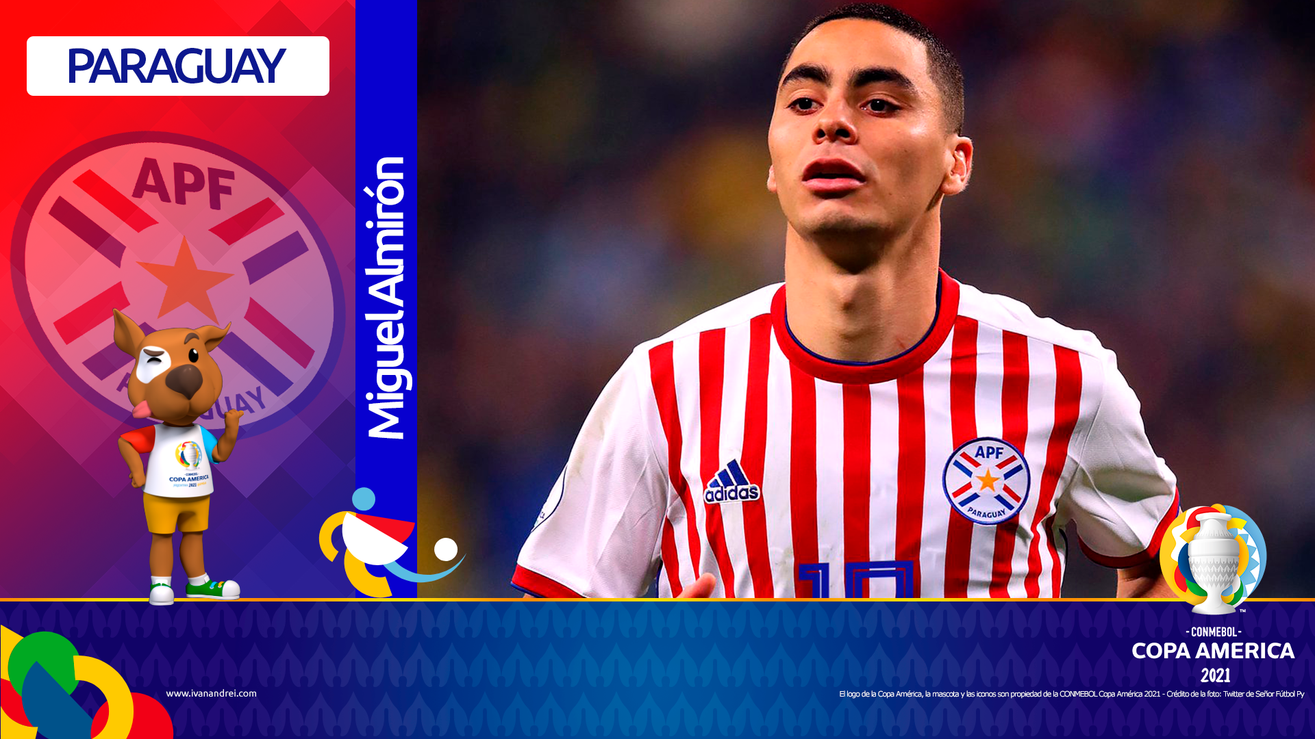 Copa América Brasil 2021 - Selección de Paraguay - Miguel Almirón
