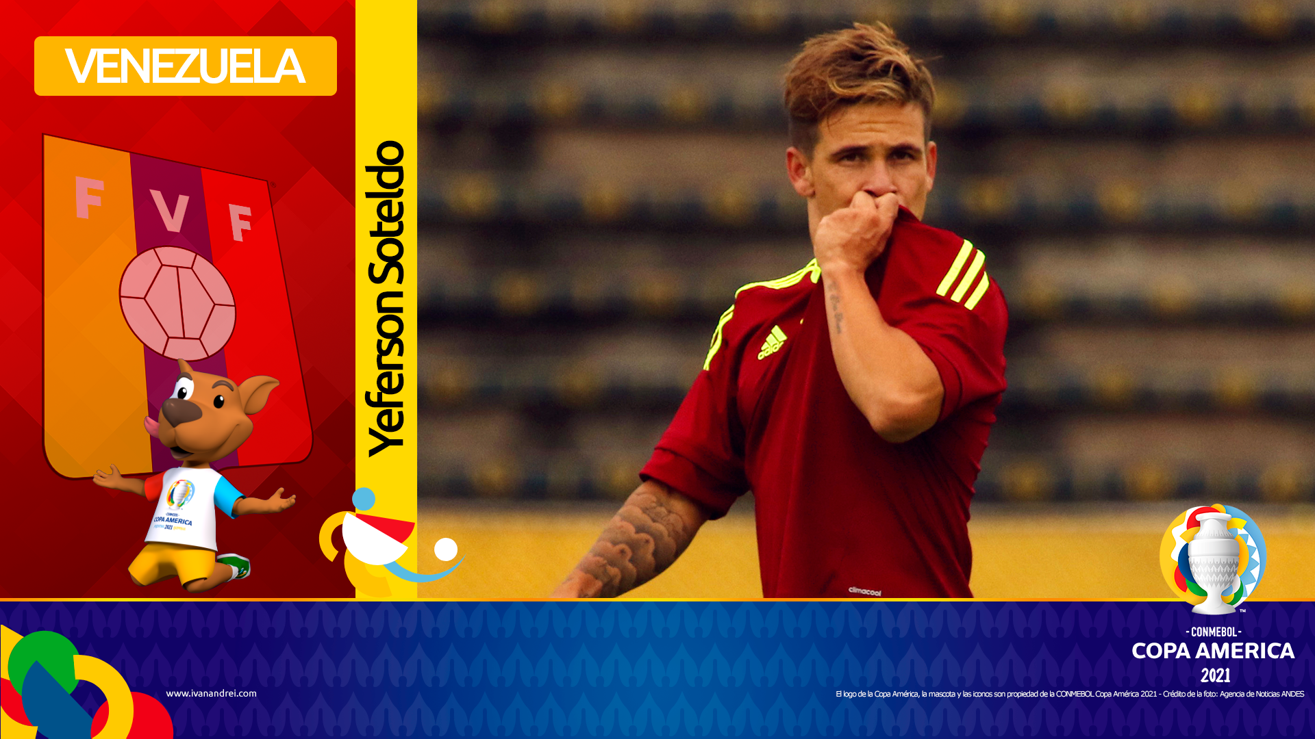 Copa América Brasil 2021 - Selección de Venezuela - Yeferson Soteldo
