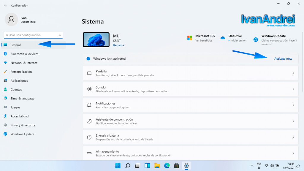 Cómo activar Windows 11