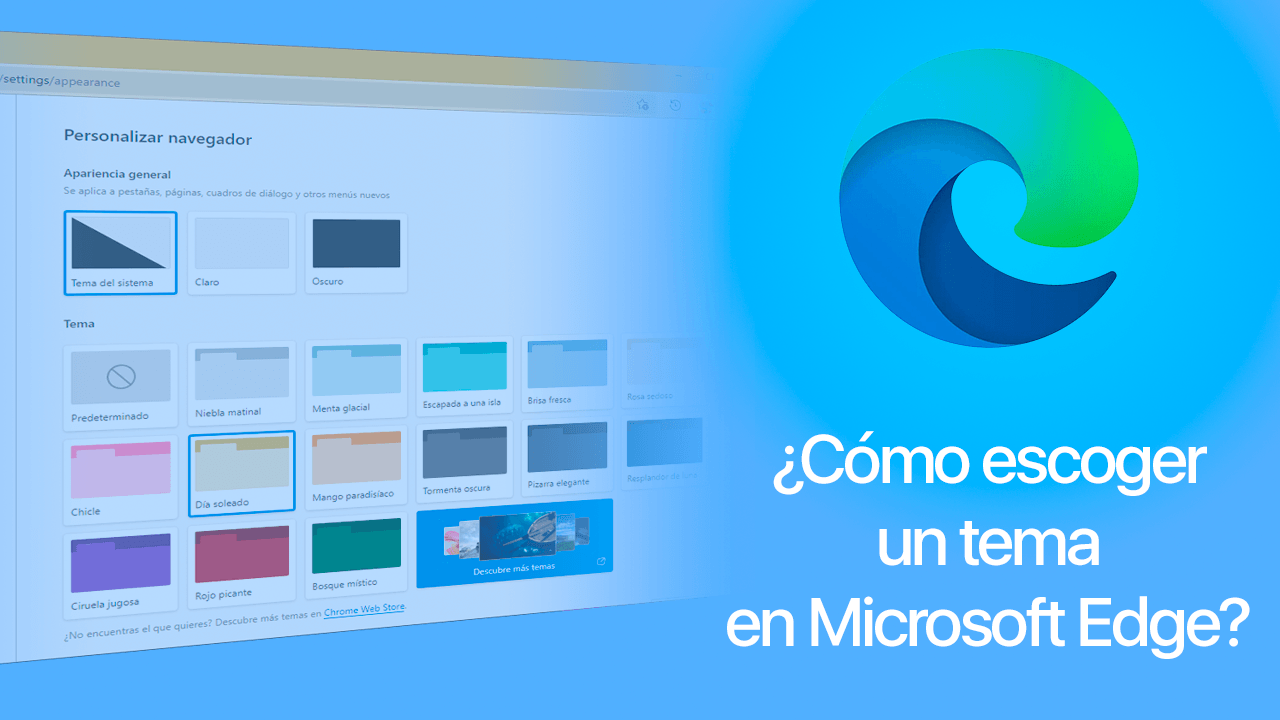 ¿Cómo escoger un tema en Microsoft Edge?