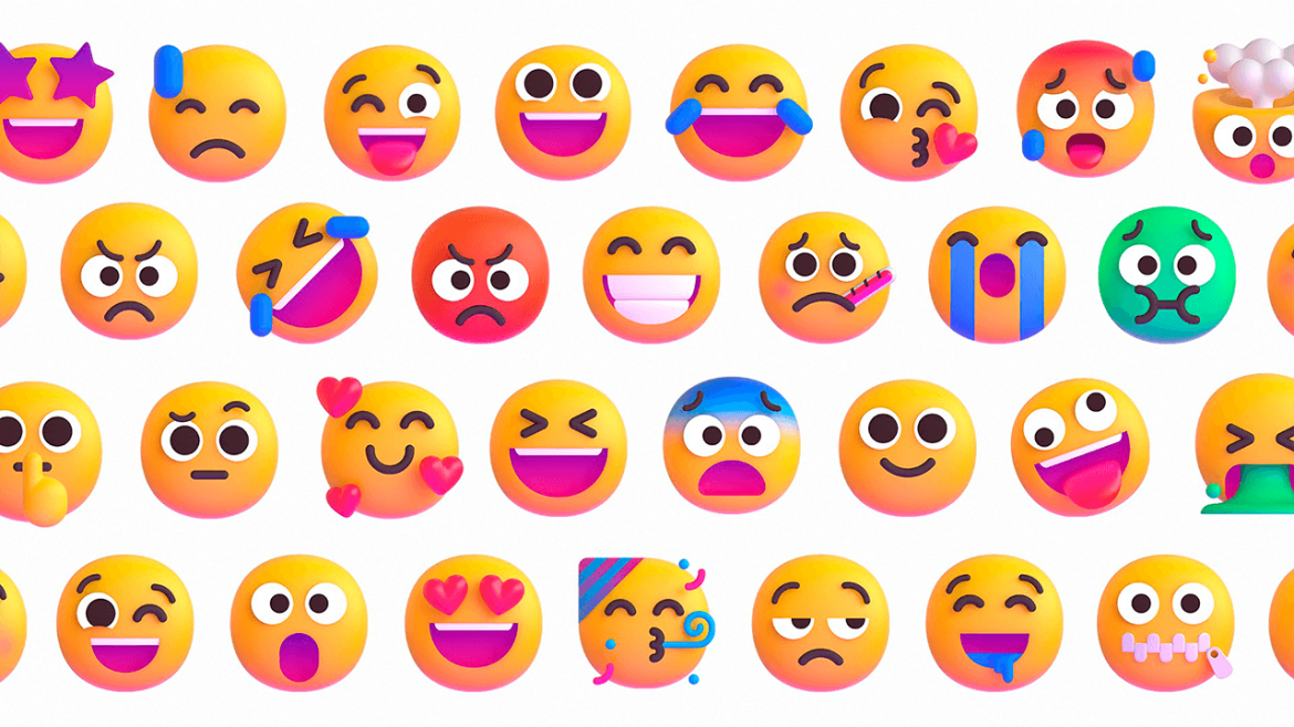 Emojis Fluent Design 3D de Microsoft