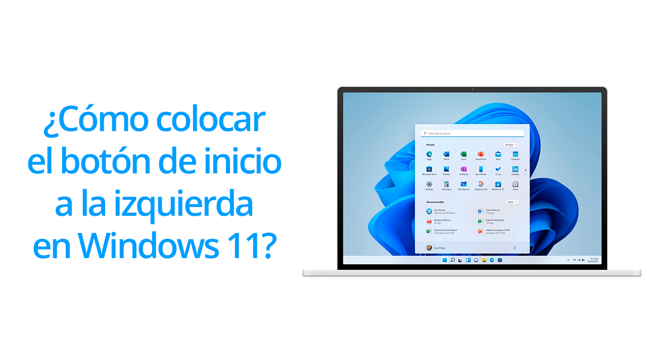 Como colocar el botón de inicio al lado izquierdo en Windows 11