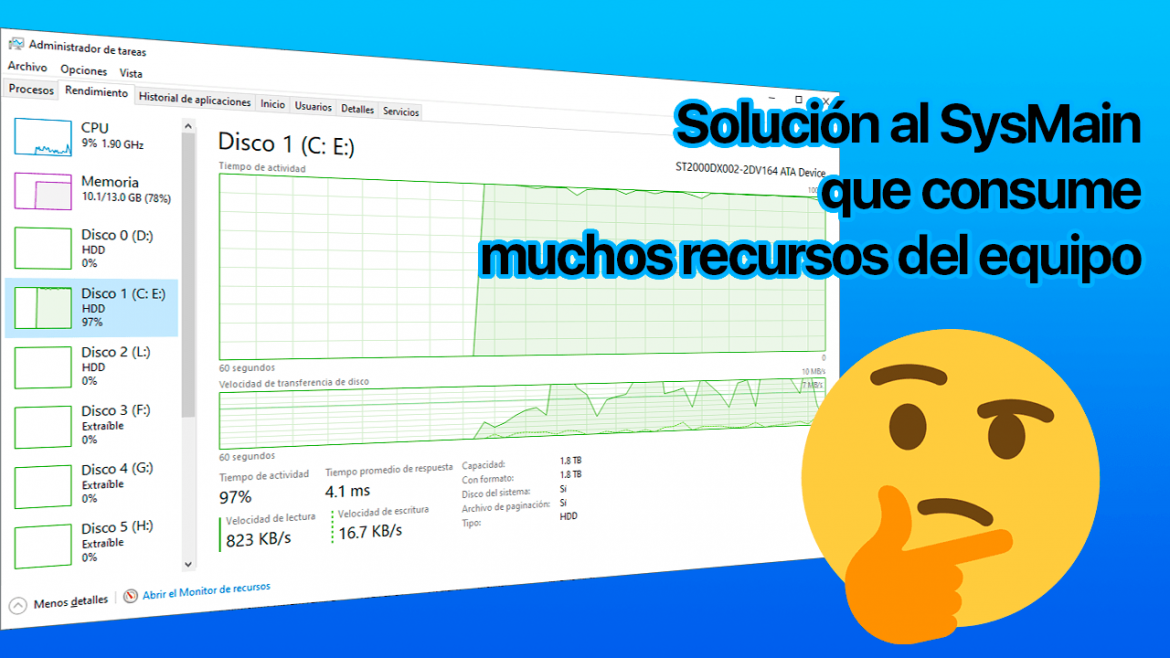 Solución al SysMain que consume muchos recursos del equipo