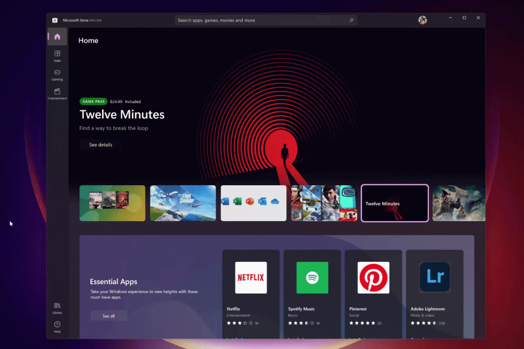 Windows 11 - Spotlight en Microsoft Store