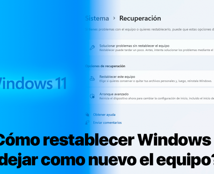 Restablecer Windows 11