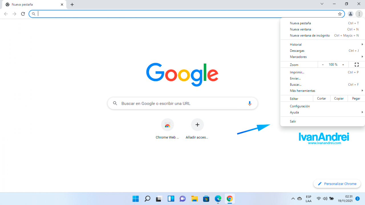 Esquinas redondeadas de Google Chrome en Windows 11