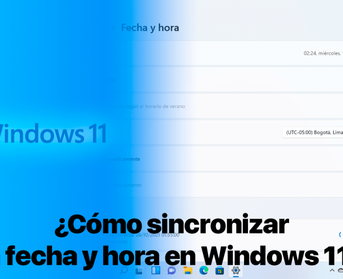 Cómo sincronizar la fecha y hora en Windows 11