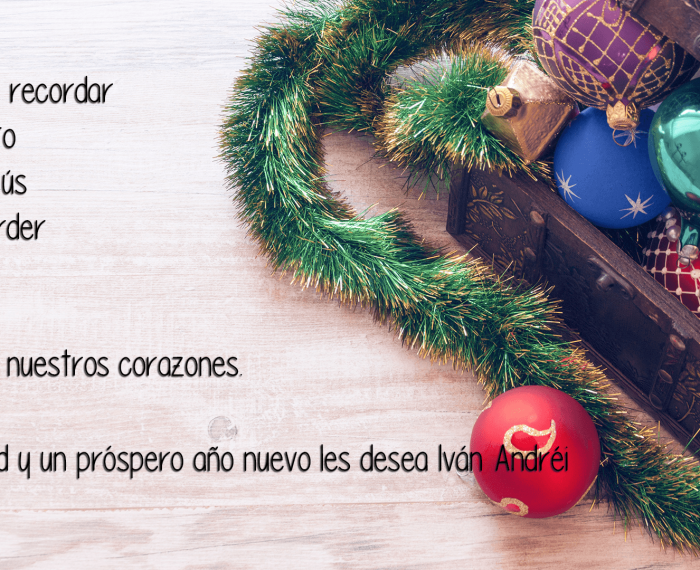 Feliz navidad y un próspero año 2022