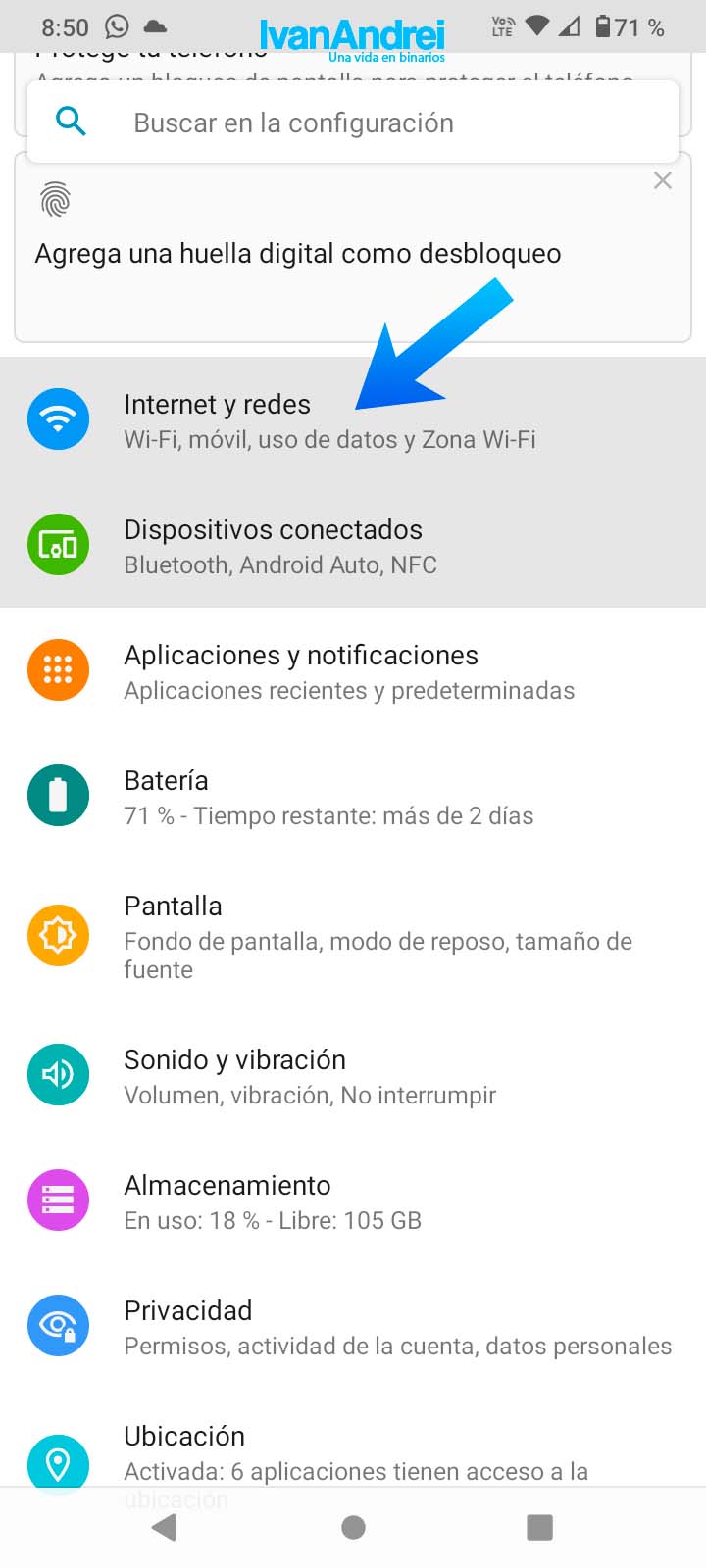 Android 11 - Internet y redes