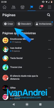 Cómo crear una página de Facebook desde el teléfono móvil