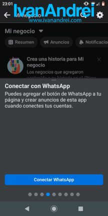 Conectar tu página de Facebook con WhatsApp