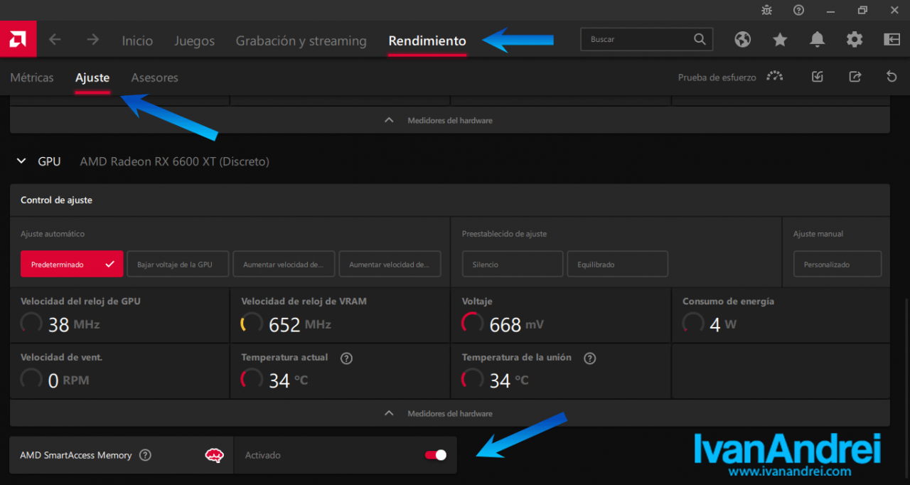 AMD Smart Access Memory en Software Adrenalin