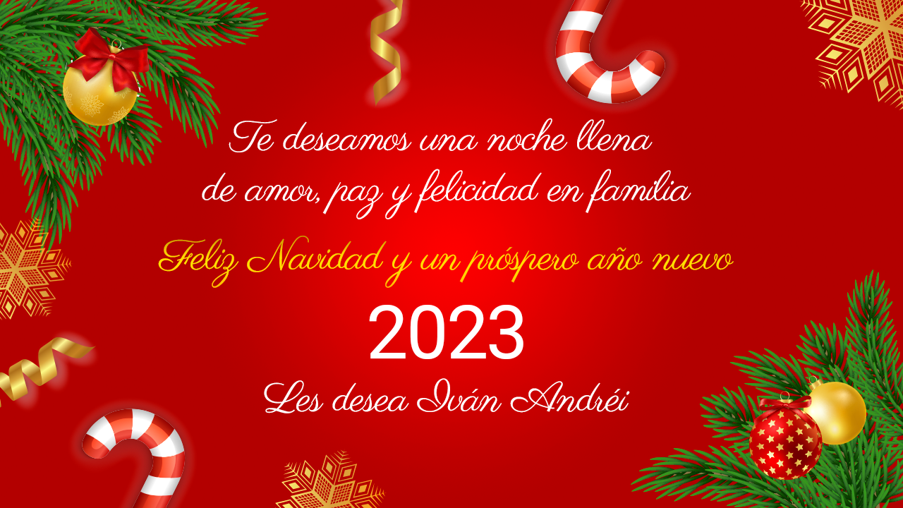 Feliz Navidad y un próspero año nuevo 2023